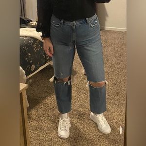 Abercrombie & Fitch The Ankle Straight Ultra High Rise Curve Love Size 30/10